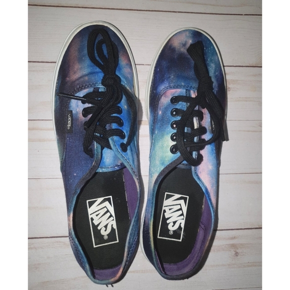 Authentic Galaxy Vans, Women's 7.5, Blue Purple Black - Picture 6 of 11